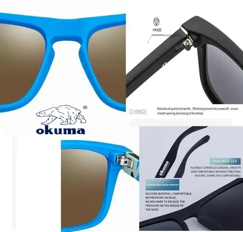 Okuma Polarized UV400 Sunglasses for Fishing, Driving & Outdoors