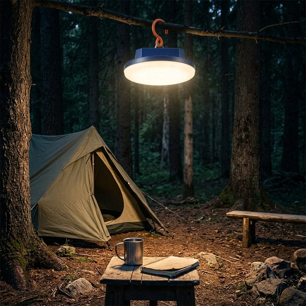 SAGESEE Camping Lights Portable Camping Lantern Rechargeable 4800mAh Power Bank LED Tent Light 1500 Lumen Outdoor Work Light with Magnet for Emergency Power Cuts Fishing Hiking and More